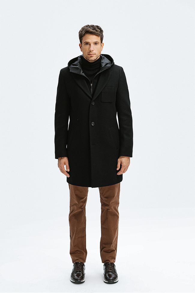 Crn-plasc-Zuitable2.jpg MOŠKI ČRN PLAŠČ Z ODSTRANLJIVO KAPUCO - Image 1