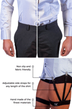 Držalo za srajce nv holder bele barve